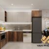 Mẫu tủ bếp nhựa Acrylic đẹp, thi công tại địa chỉ bán tủ bếp nhựa uy tín Vạn Phú Thành